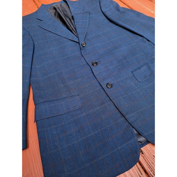 Ermenegildo Zegna Blue Wool Single Breasted Blazer Sport Coat EUR 40R - Picture 2 of 15